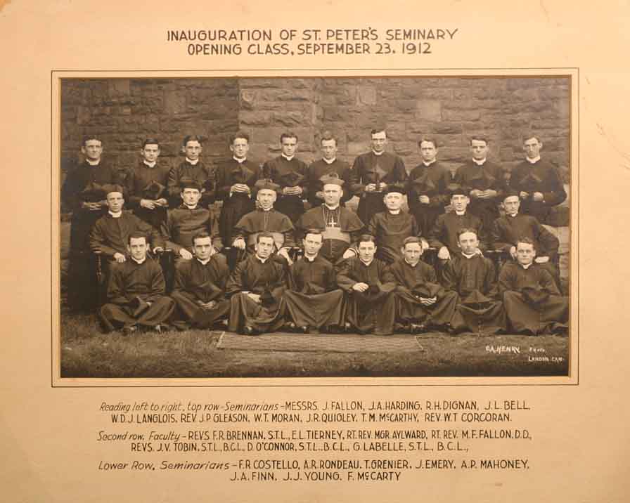  Inauguration of St. Peter's Seminary Opening Class - September 23, 1912